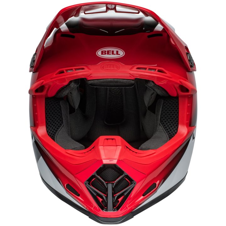 Crosshjälm Moto-9s Flex Rail Glans Röd/vit BELL XL – bild 9