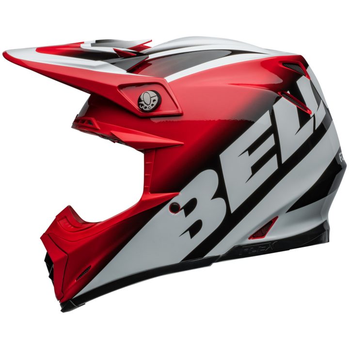 Crosshjälm Moto-9s Flex Rail Glans Röd/vit BELL XL – bild 8