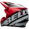 Crosshjälm Moto-9s Flex Rail Glans Röd/vit BELL XL – miniatyr 6