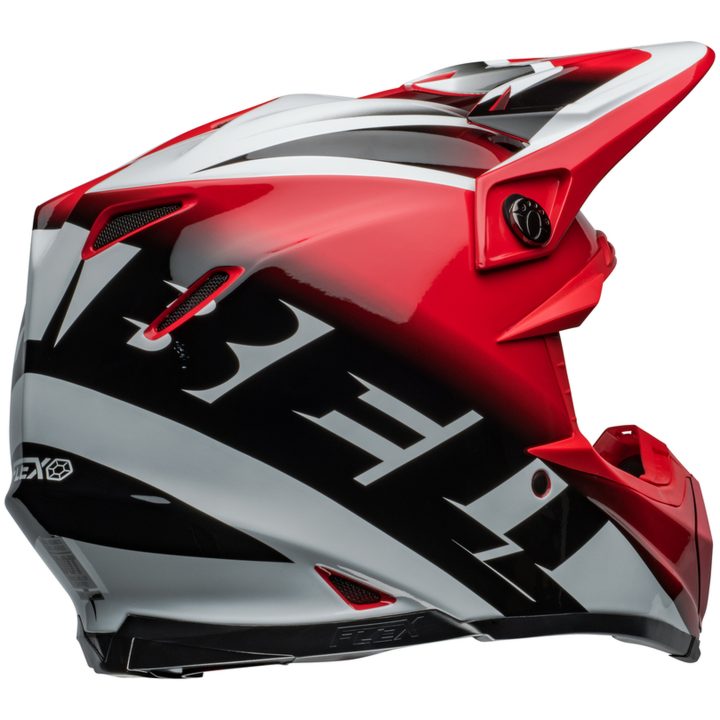 Crosshjälm Moto-9s Flex Rail Glans Röd/vit BELL XL – bild 5