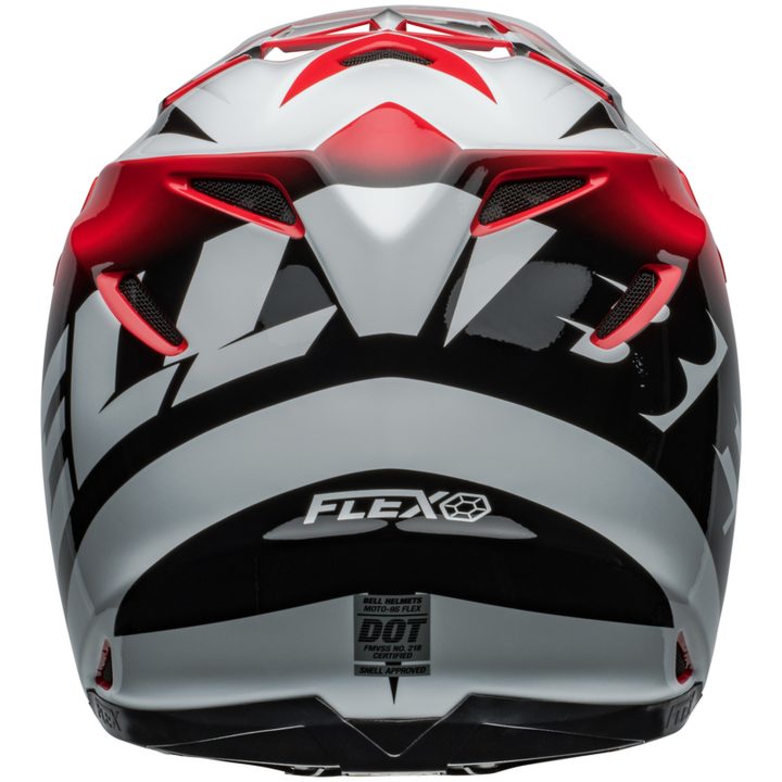 Crosshjälm Moto-9s Flex Rail Glans Röd/vit BELL XL – bild 4