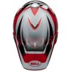 Crosshjälm Moto-9s Flex Rail Glans Röd/vit BELL XL – miniatyr 2