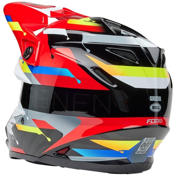 Crosshjälm Moto-9s Flex Renen Nova Glans Svart/röd BELL XL – bild 5