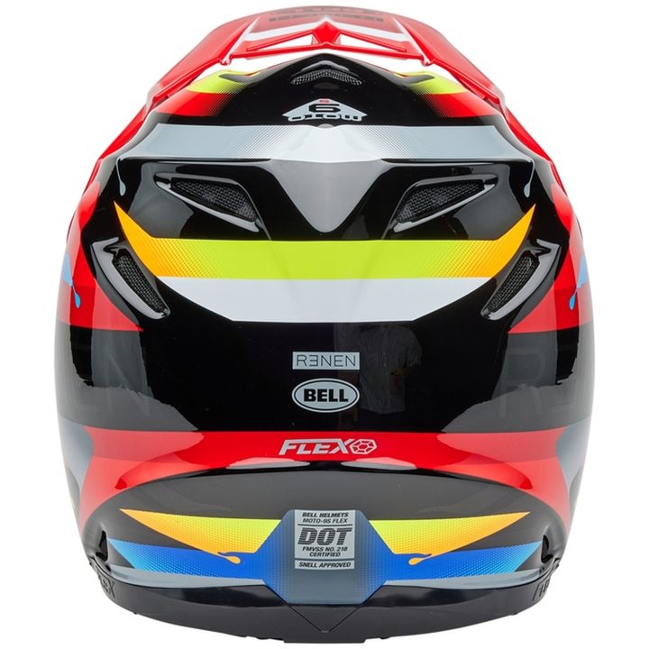 Crosshjälm Moto-9s Flex Renen Nova Glans Svart/röd BELL XL – bild 6