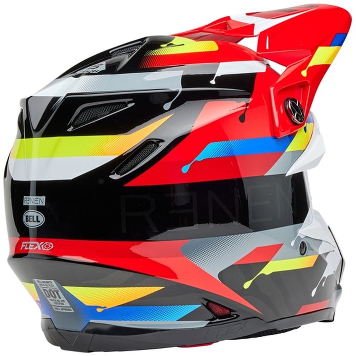 Crosshjälm Moto-9s Flex Renen Nova Glans Svart/röd BELL XL – bild 7