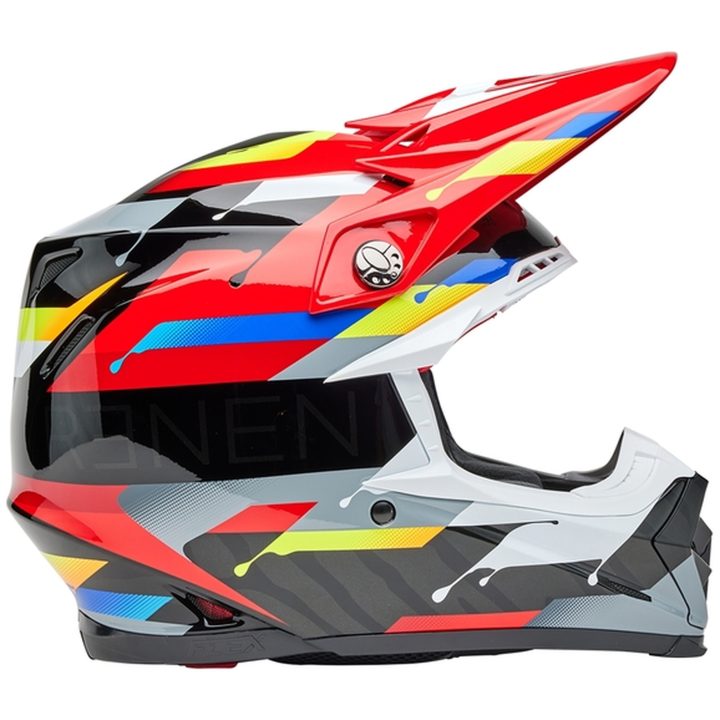 Crosshjälm Moto-9s Flex Renen Nova Glans Svart/röd BELL XL – bild 8