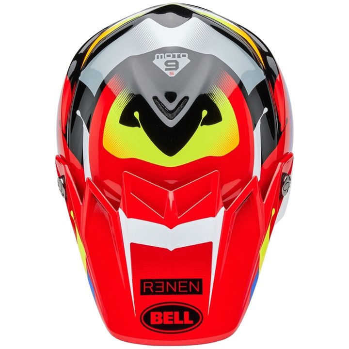 Crosshjälm Moto-9s Flex Renen Nova Glans Svart/röd BELL XL – bild 9
