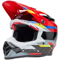 Crosshjälm Moto-9s Flex Renen Nova Glans Svart/röd BELL