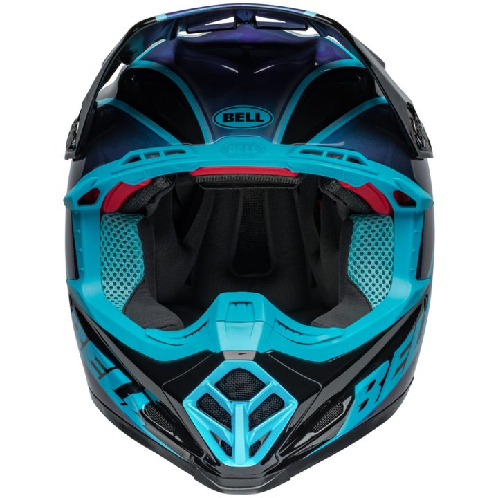 Crosshjälm Moto-9s Flex Sprite Glans Svart/blå BELL XL – bild 8