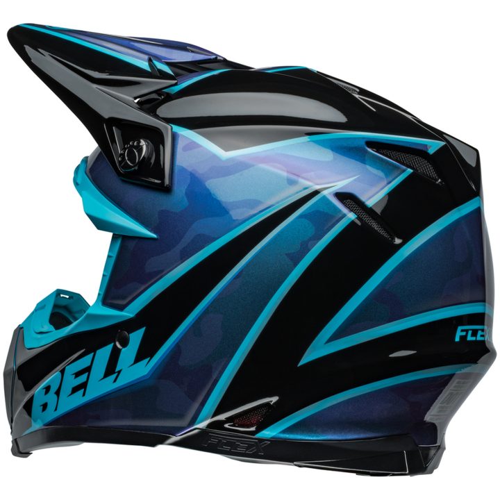 Crosshjälm Moto-9s Flex Sprite Glans Svart/blå BELL XL – bild 5