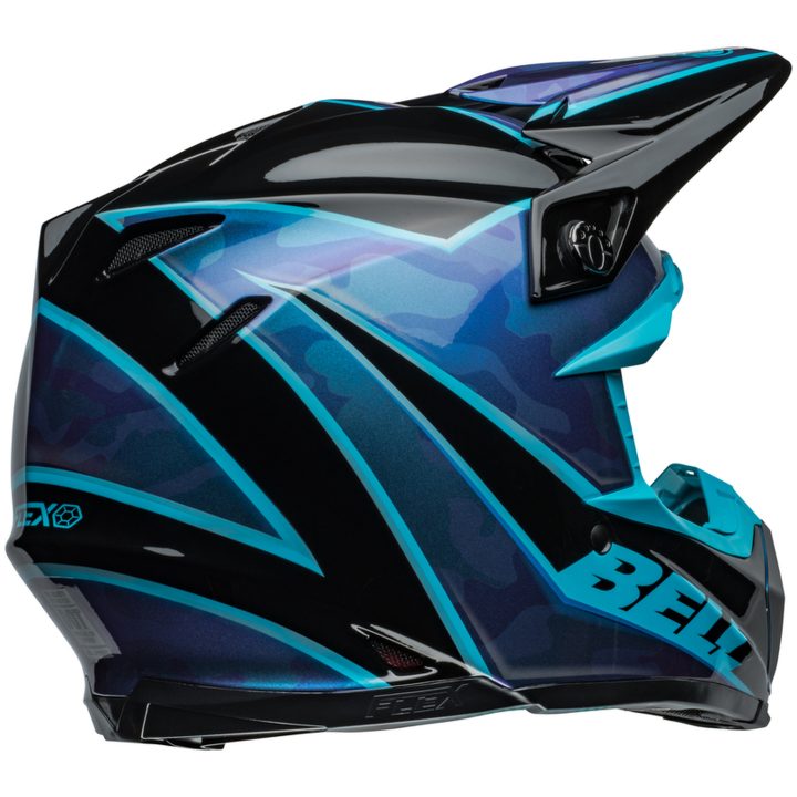 Crosshjälm Moto-9s Flex Sprite Glans Svart/blå BELL XL – bild 4