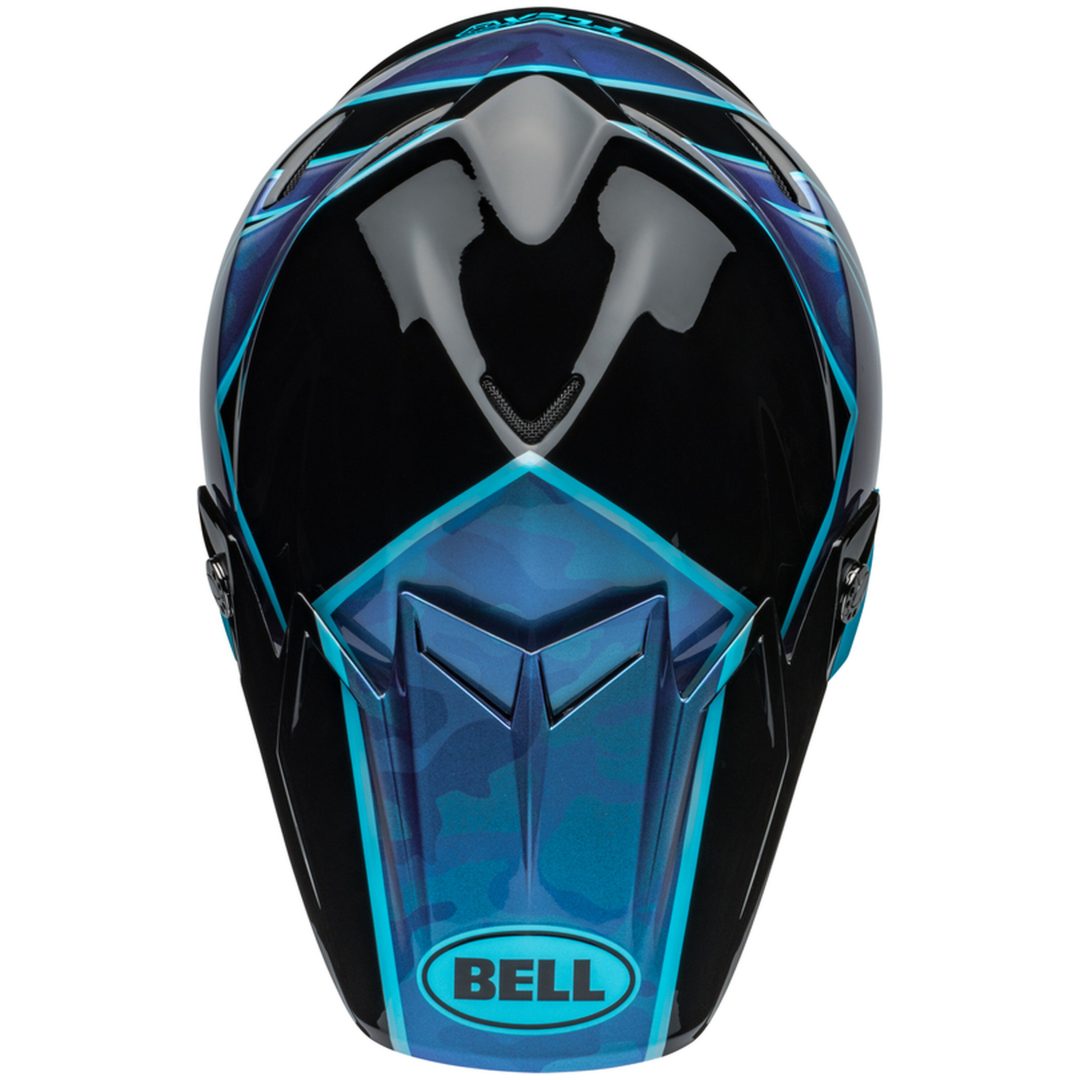 Crosshjälm Moto-9s Flex Sprite Glans Svart/blå BELL XL – bild 2