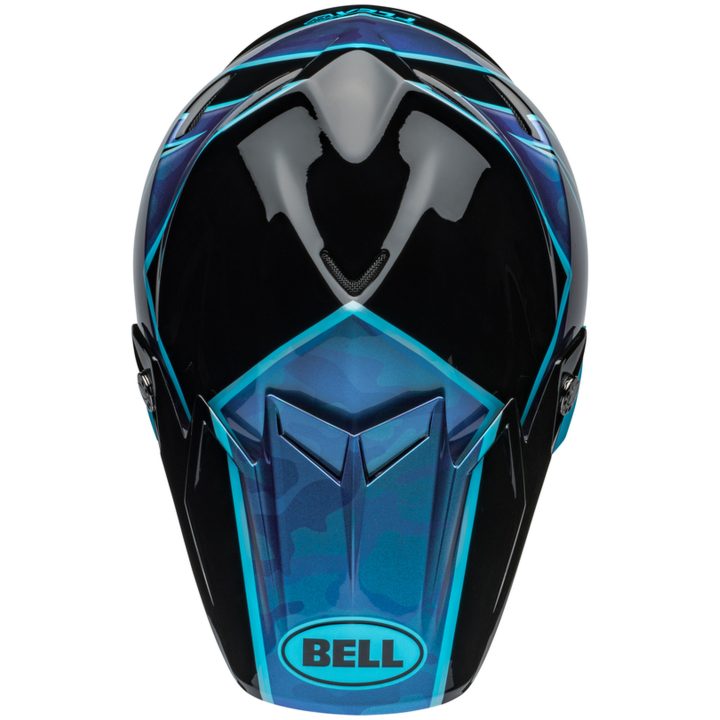 Crosshjälm Moto-9s Flex Sprite Glans Svart/blå BELL XL – bild 2