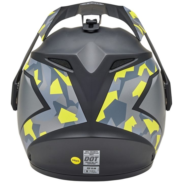 Crosshjälm Mx-9 Adventure Mips Mesa Matt Svart/gul Camo/grå BELL XL – bild 6