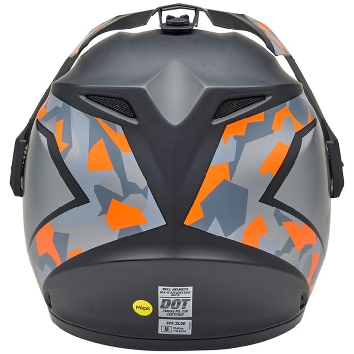 Crosshjälm Mx-9 Adventure Mips Mesa Matt Svart/orange Camo/grå BELL L – bild 6