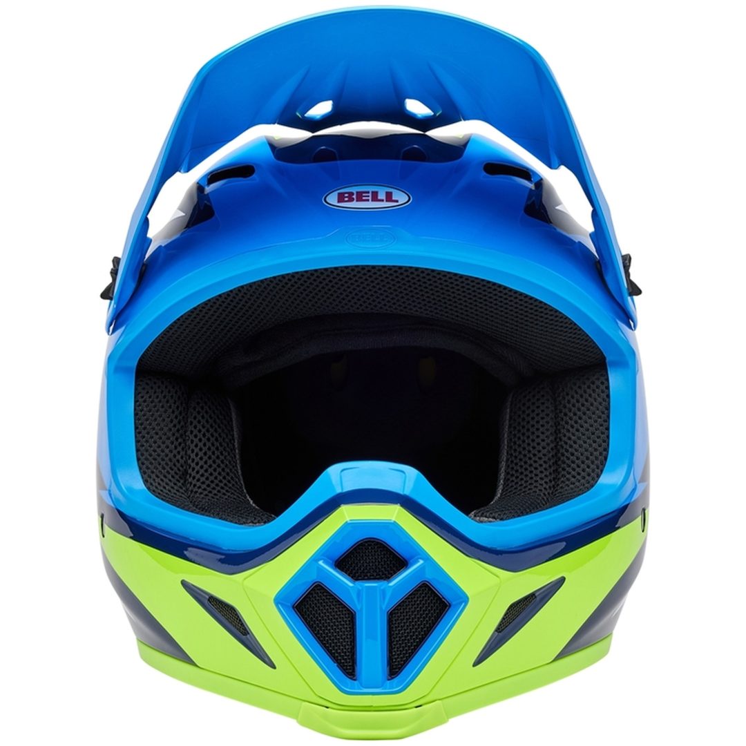 Crosshjälm Mx-9 Mips Jackal Blå/hi-viz Gul/vit BELL L – bild 3