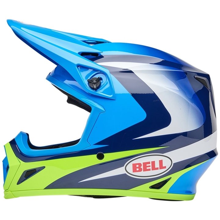 Crosshjälm Mx-9 Mips Jackal Blå/hi-viz Gul/vit BELL L – bild 4