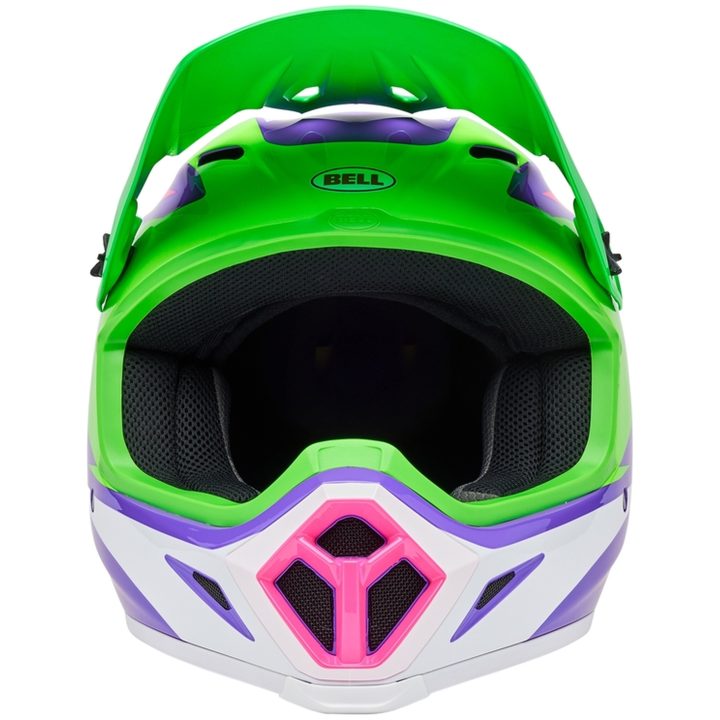 Crosshjälm Mx-9 Mips Jackal Gloss Hi-viz Grön/lila BELL M – bild 3