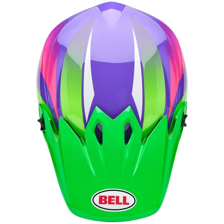 Crosshjälm Mx-9 Mips Jackal Gloss Hi-viz Grön/lila BELL M – bild 9