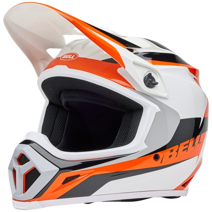 Crosshjälm Mx-9 Mips Rift Glans Orange/vit BELL Medium – bild 3