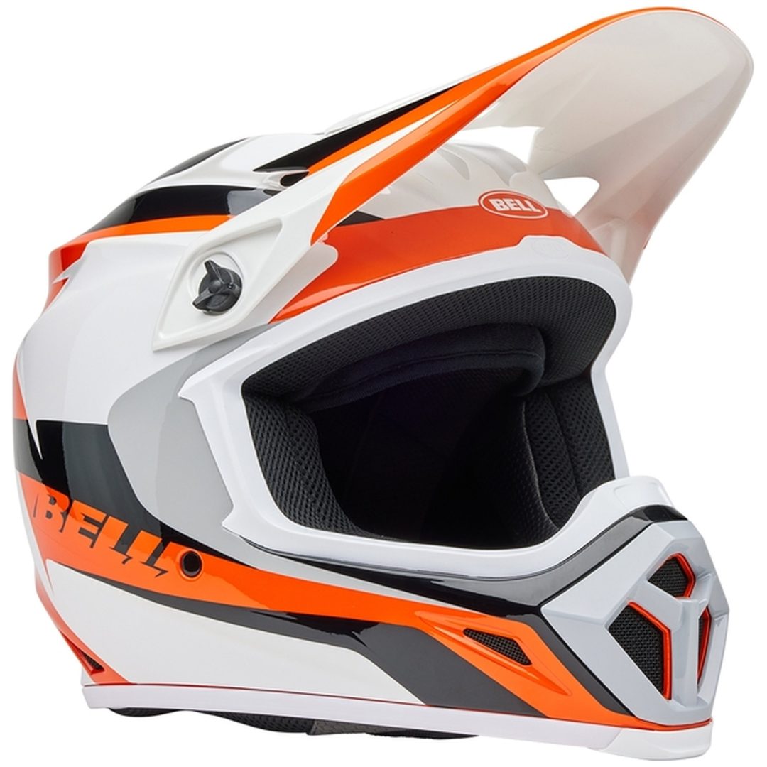 Crosshjälm Mx-9 Mips Rift Glans Orange/vit BELL Medium – bild 4
