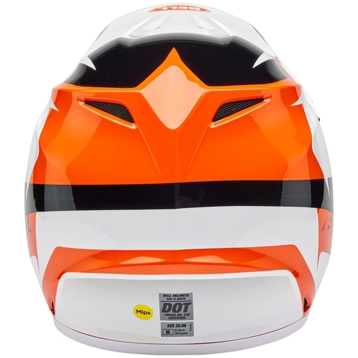 Crosshjälm Mx-9 Mips Rift Glans Orange/vit BELL Medium – bild 6