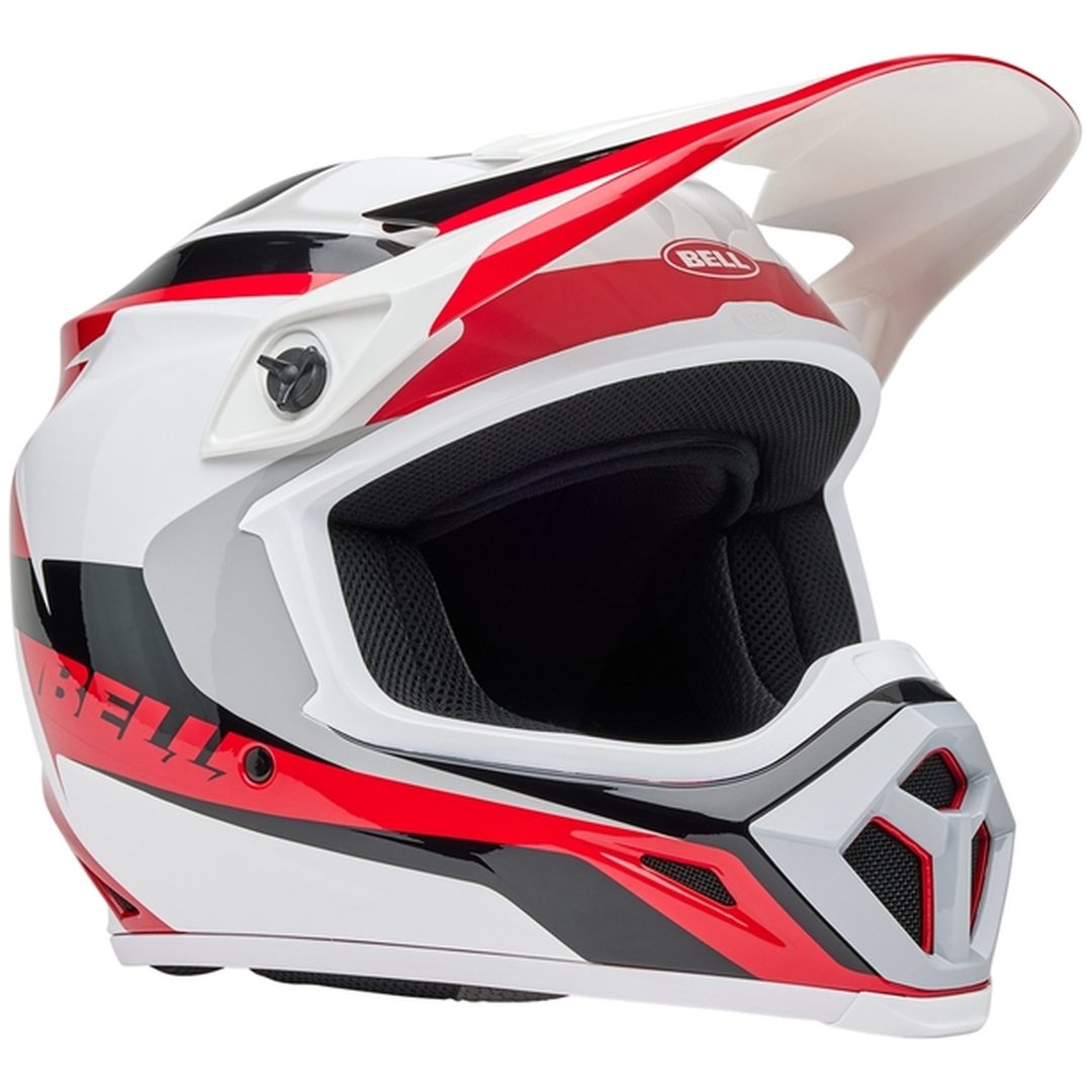 Crosshjälm Mx-9 Mips Rift Glansig Röd/vit BELL XL – bild 2