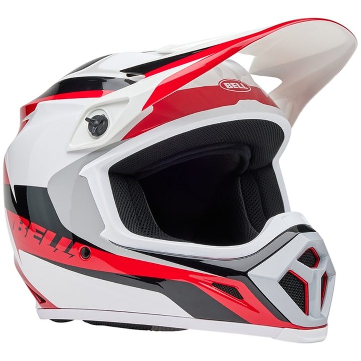 Crosshjälm Mx-9 Mips Rift Glansig Röd/vit BELL XL – bild 2