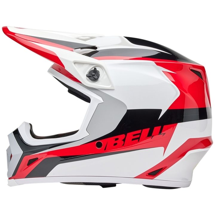 Crosshjälm Mx-9 Mips Rift Glansig Röd/vit BELL XL – bild 4
