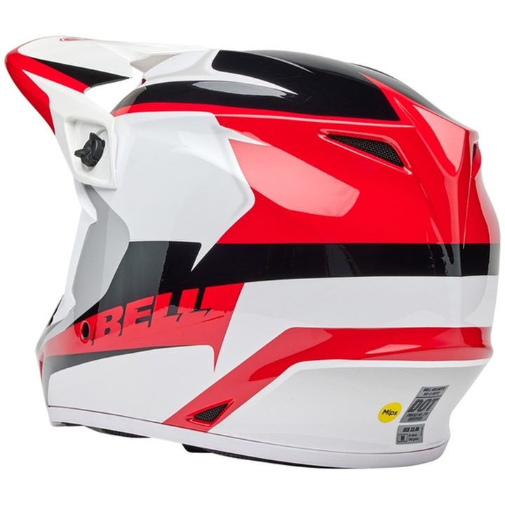 Crosshjälm Mx-9 Mips Rift Glansig Röd/vit BELL XL – bild 5