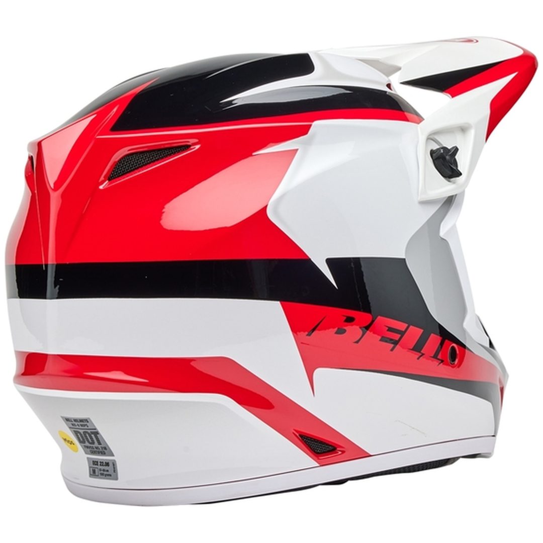 Crosshjälm Mx-9 Mips Rift Glansig Röd/vit BELL XL – bild 7