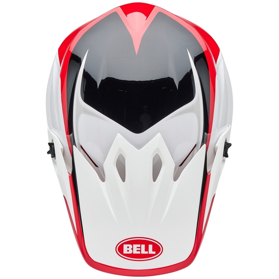 Crosshjälm Mx-9 Mips Rift Glansig Röd/vit BELL XL – bild 9