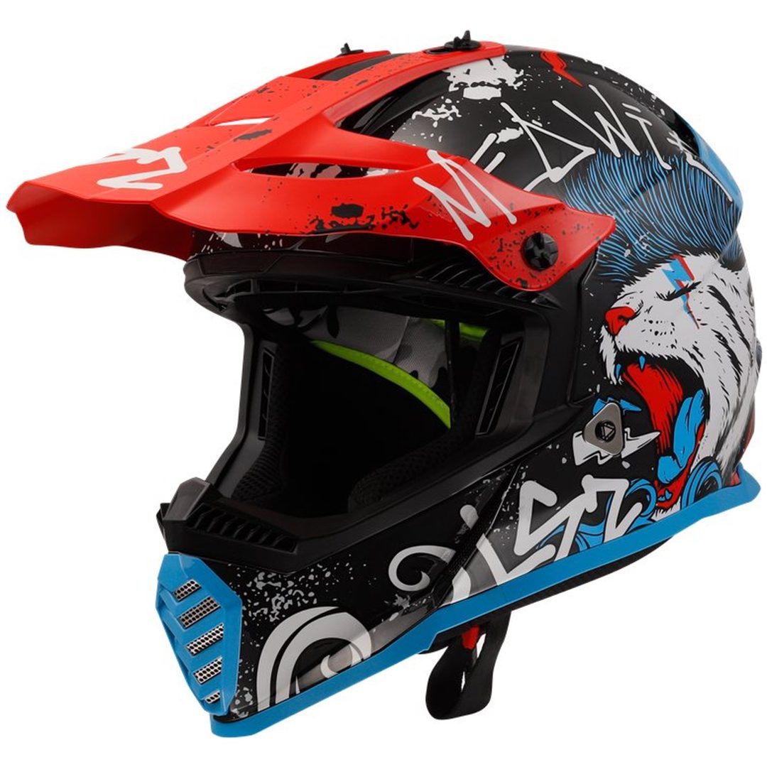 Crosshjälm Mx437 Fast Ii Mini Starmaw Svart LS2 Medium