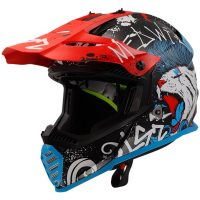 Crosshjälm Mx437 Fast Ii Mini Starmaw Svart LS2