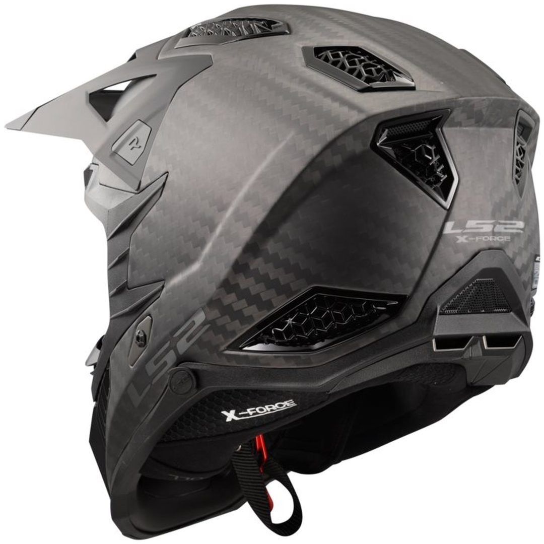 Crosshjälm Mx703 X-force Carbon Mattsvart LS2 3XL – bild 3