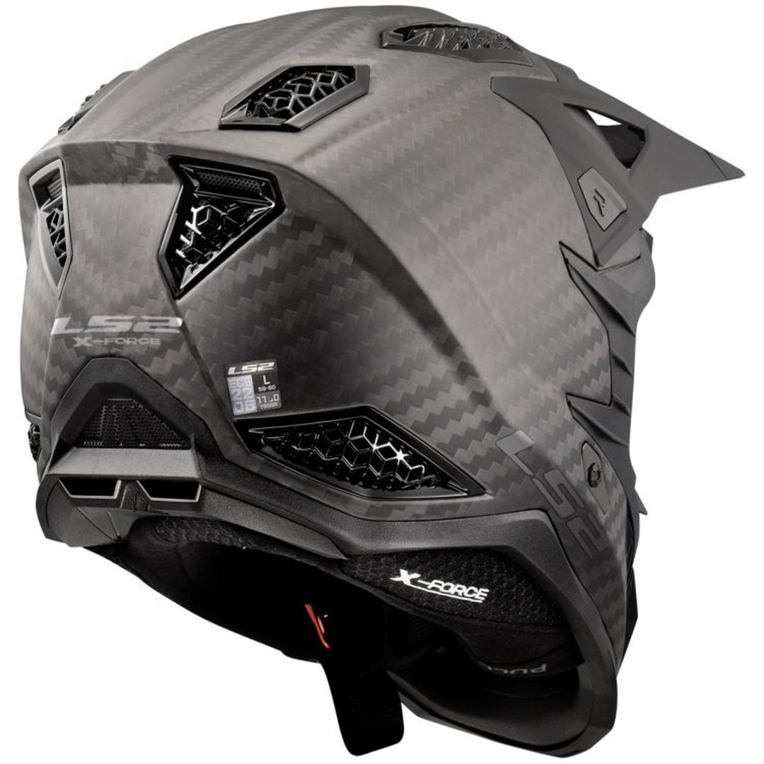 Crosshjälm Mx703 X-force Carbon Mattsvart LS2 3XL – bild 5