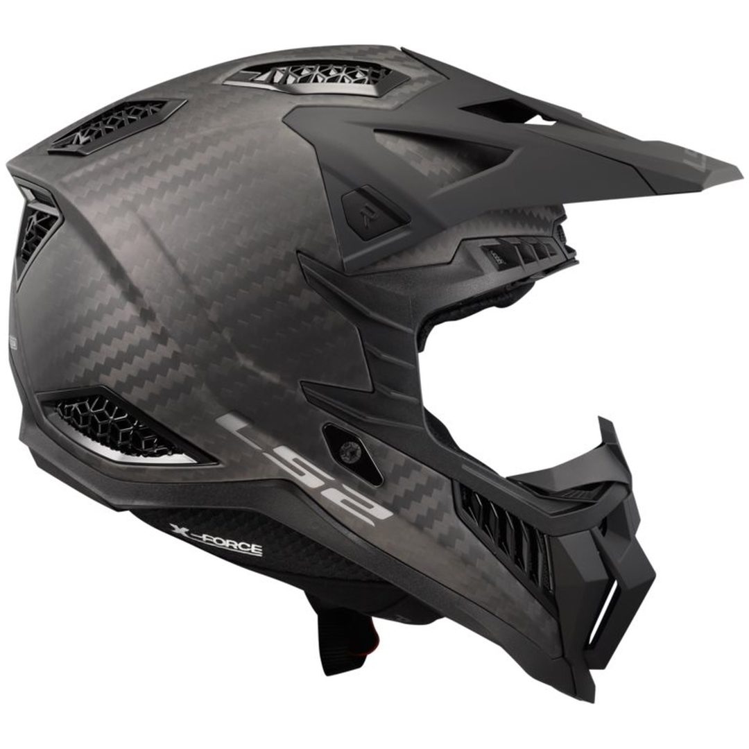 Crosshjälm Mx703 X-force Carbon Mattsvart LS2 3XL – bild 6