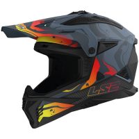 Crosshjälm Mx708 Fast Ii Wash Mattgrå LS2