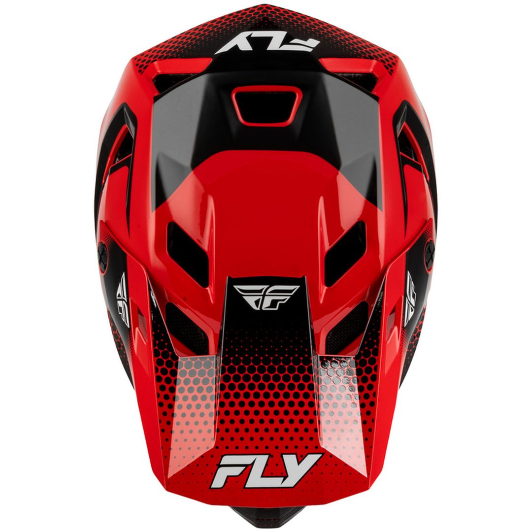 Crosshjälm Rayce Sonar Röd Svart Vit FLY RACING s – bild 4