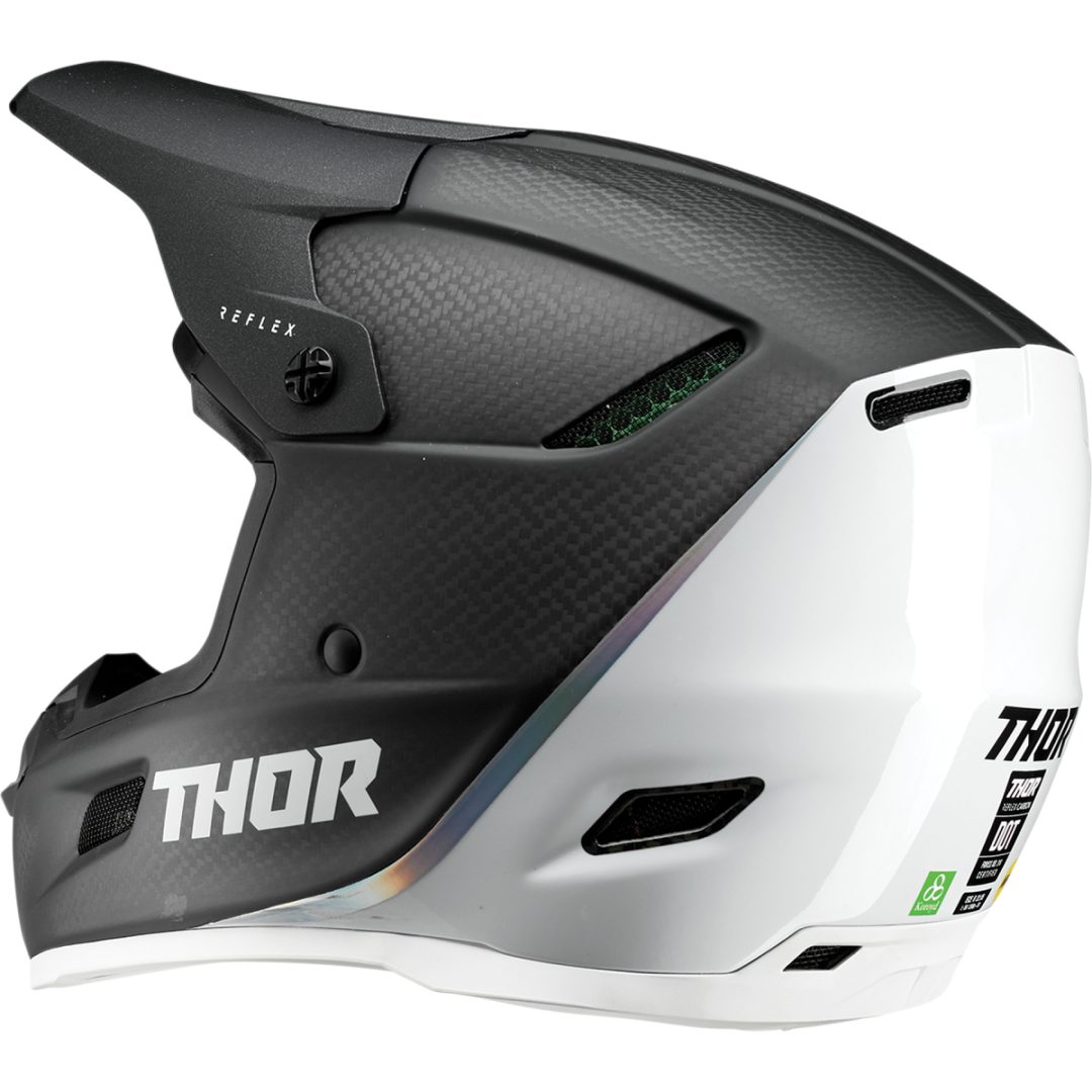 Crosshjälm REFLEX ECE Svart/Vit THOR Small – bild 4