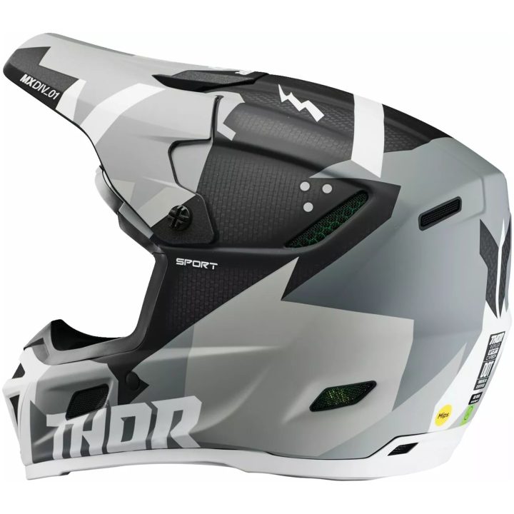 Crosshjälm Reflex Sport Carbon Brave Mips Svart/grå/vit THOR XS – bild 2
