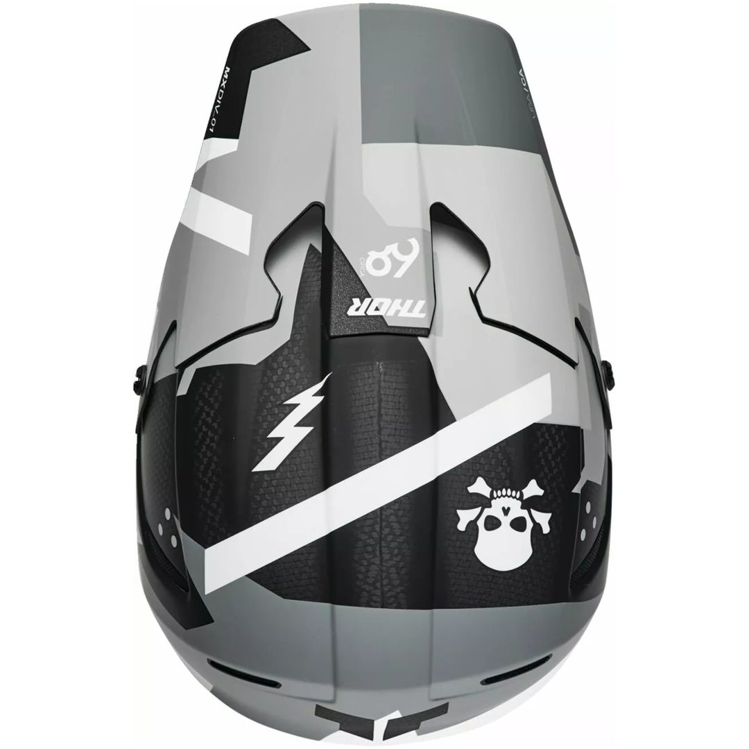 Crosshjälm Reflex Sport Carbon Brave Mips Svart/grå/vit THOR XS – bild 4