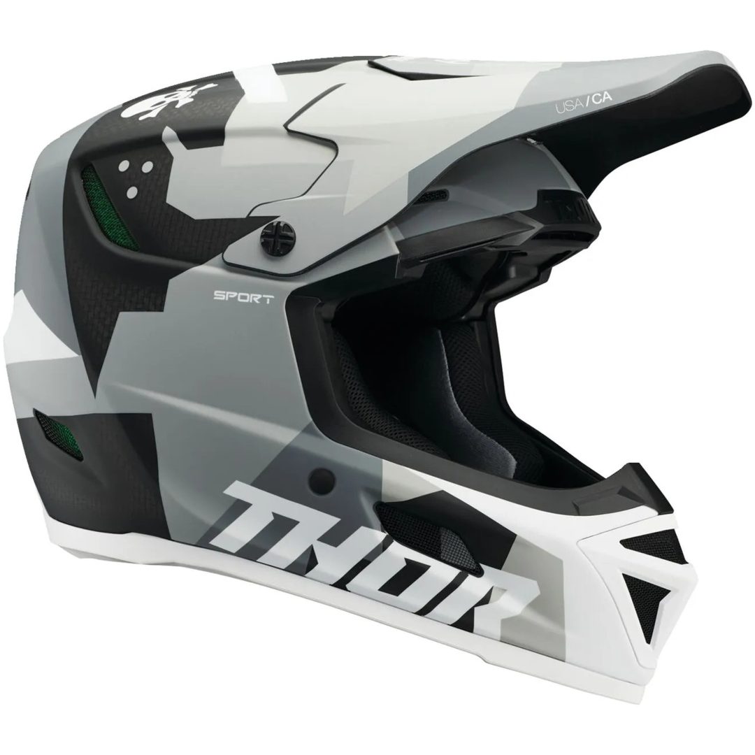 Crosshjälm Reflex Sport Carbon Brave Mips Svart/grå/vit THOR XS