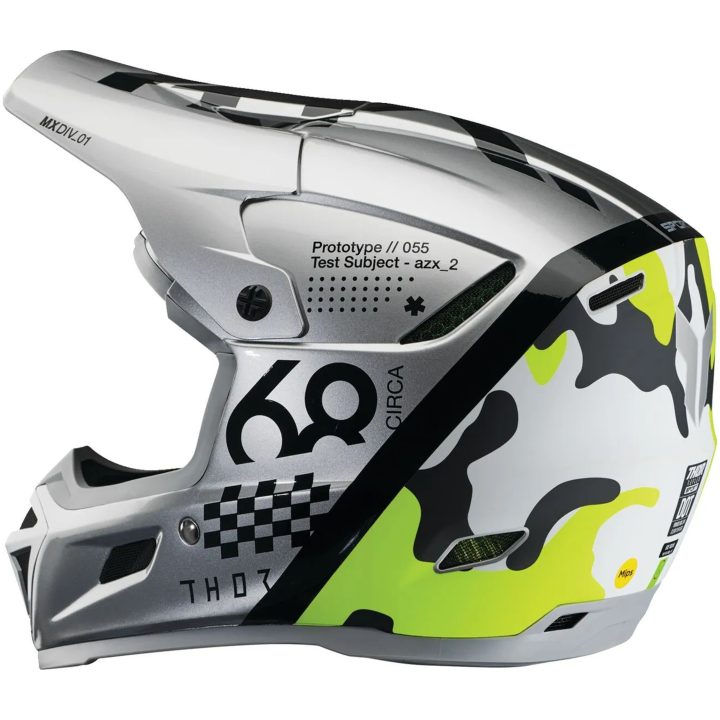 Crosshjälm Reflex Sport Riot Mips Svart/grå/gul THOR XS – bild 3