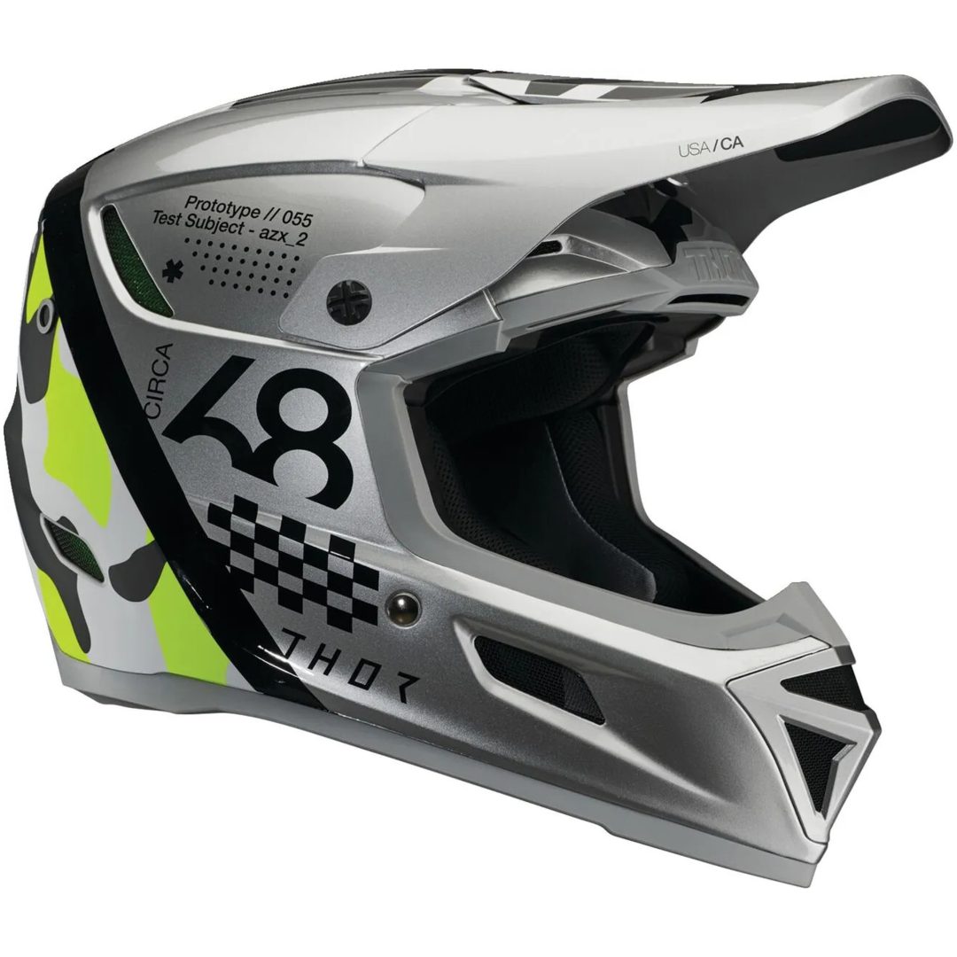 Crosshjälm Reflex Sport Riot Mips Svart/grå/gul THOR XS
