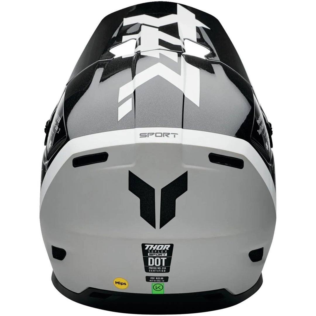 Crosshjälm Reflex Sport Riot Mips Svart/grå/vit THOR XS – bild 2