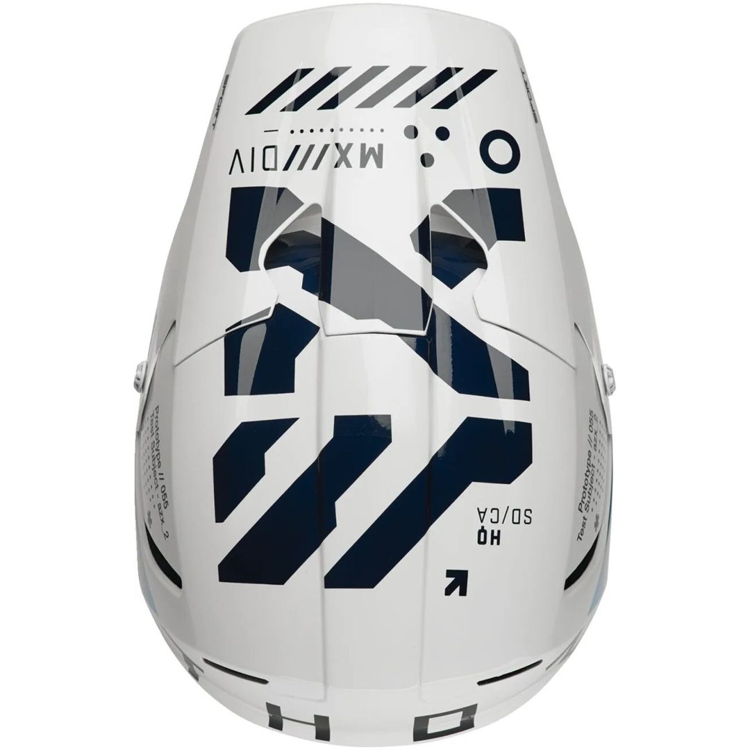 Crosshjälm Reflex Sport Strike Mips Blå/vit/fluorescerande Gul THOR XS – bild 4