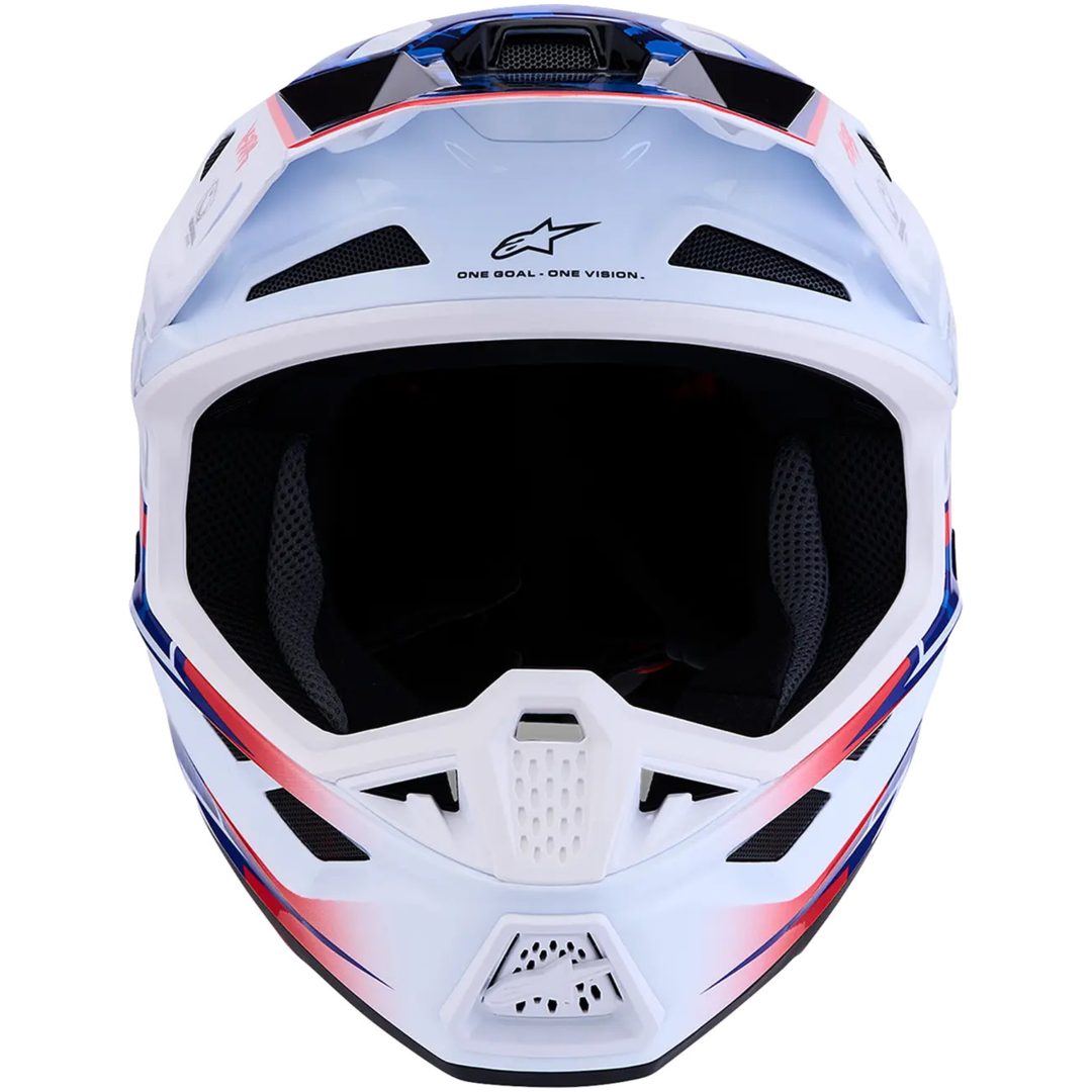 Crosshjälm S-M7 Blaster Blå Röd Vit ALPINESTARS(MX) XS – bild 4