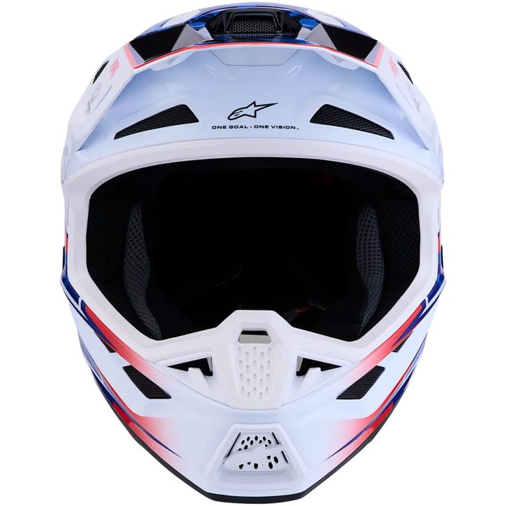 Crosshjälm S-M7 Blaster Blå Röd Vit ALPINESTARS(MX) XS – bild 4