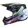 Crosshjälm S-M7 Blaster Svart Neongul Grå Vit ALPINESTARS(MX) XS – miniatyr 5